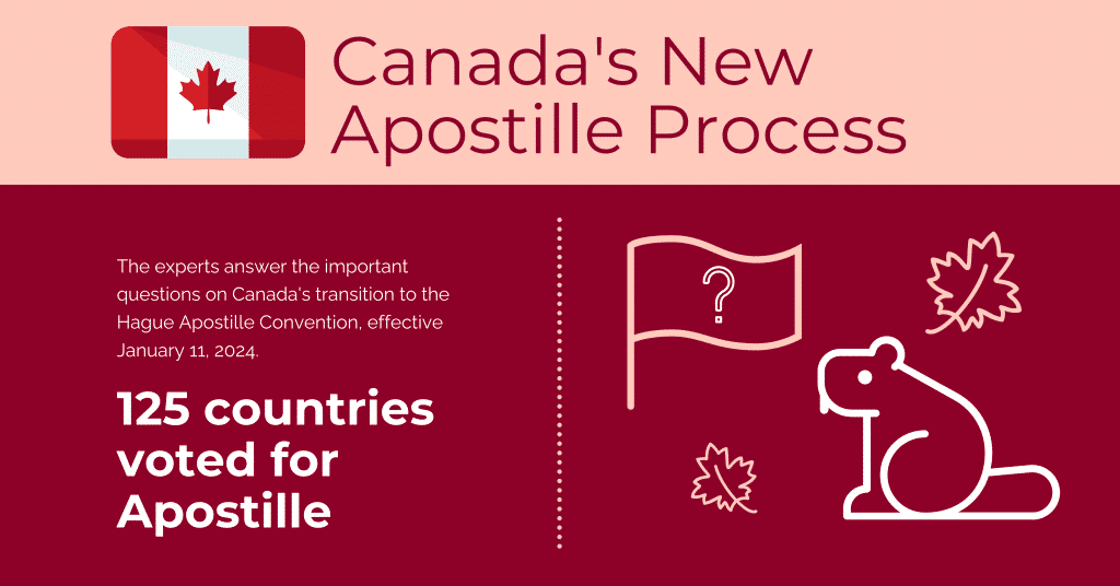 FAQ's about Canada new apostille process