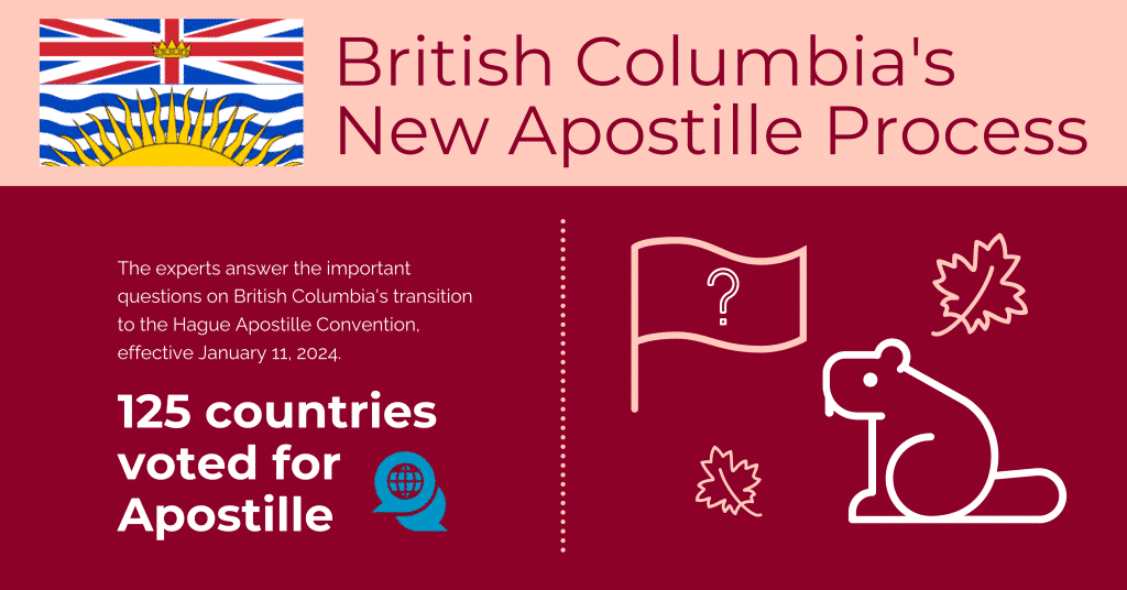 British Columbia's Apostille Services