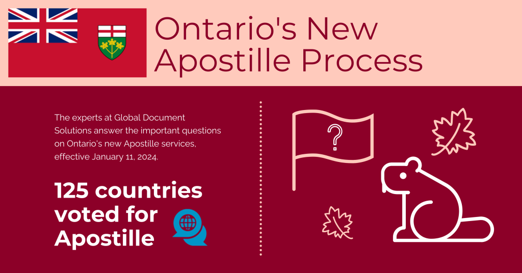 service ontario apostille