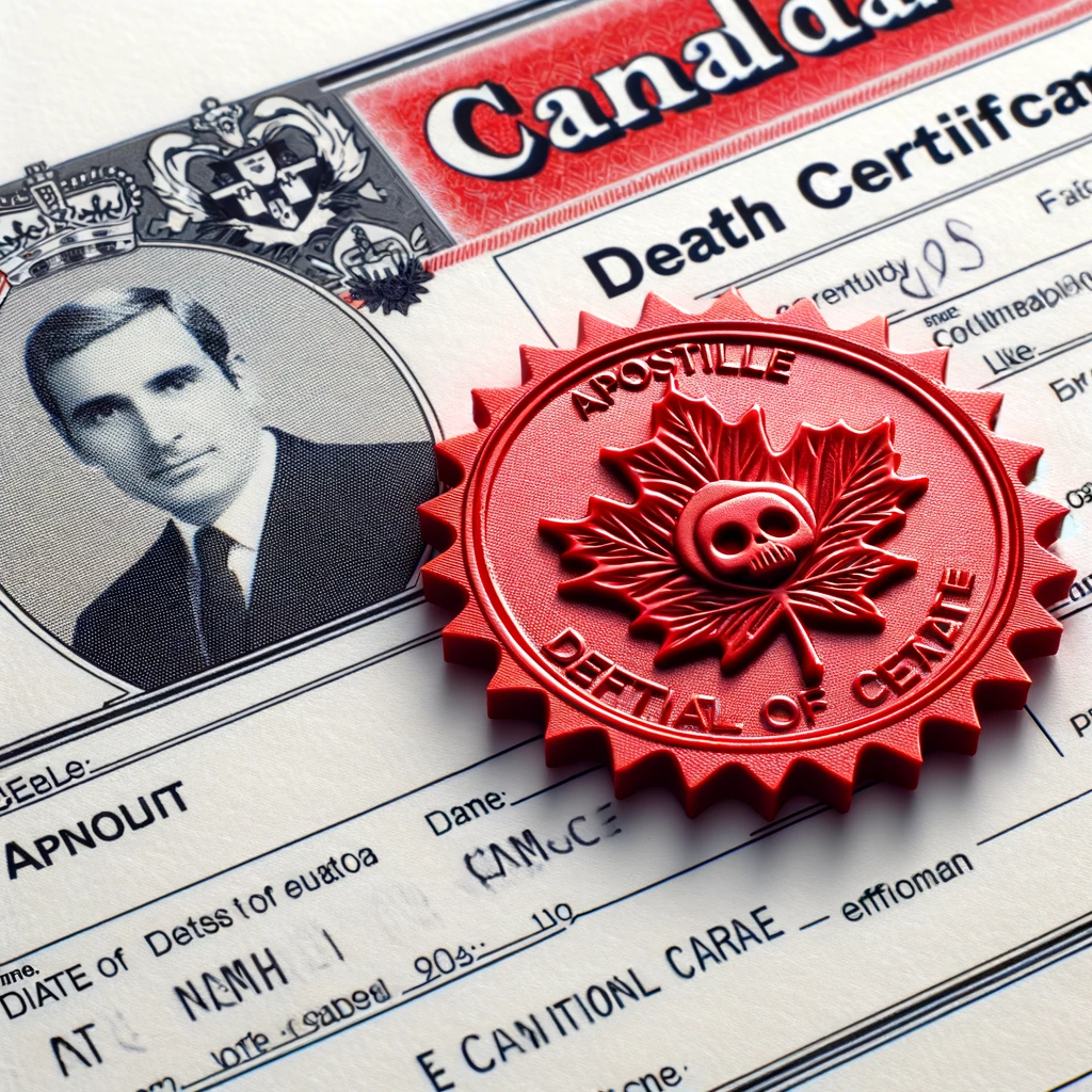Apostille Canadian Death Certificate