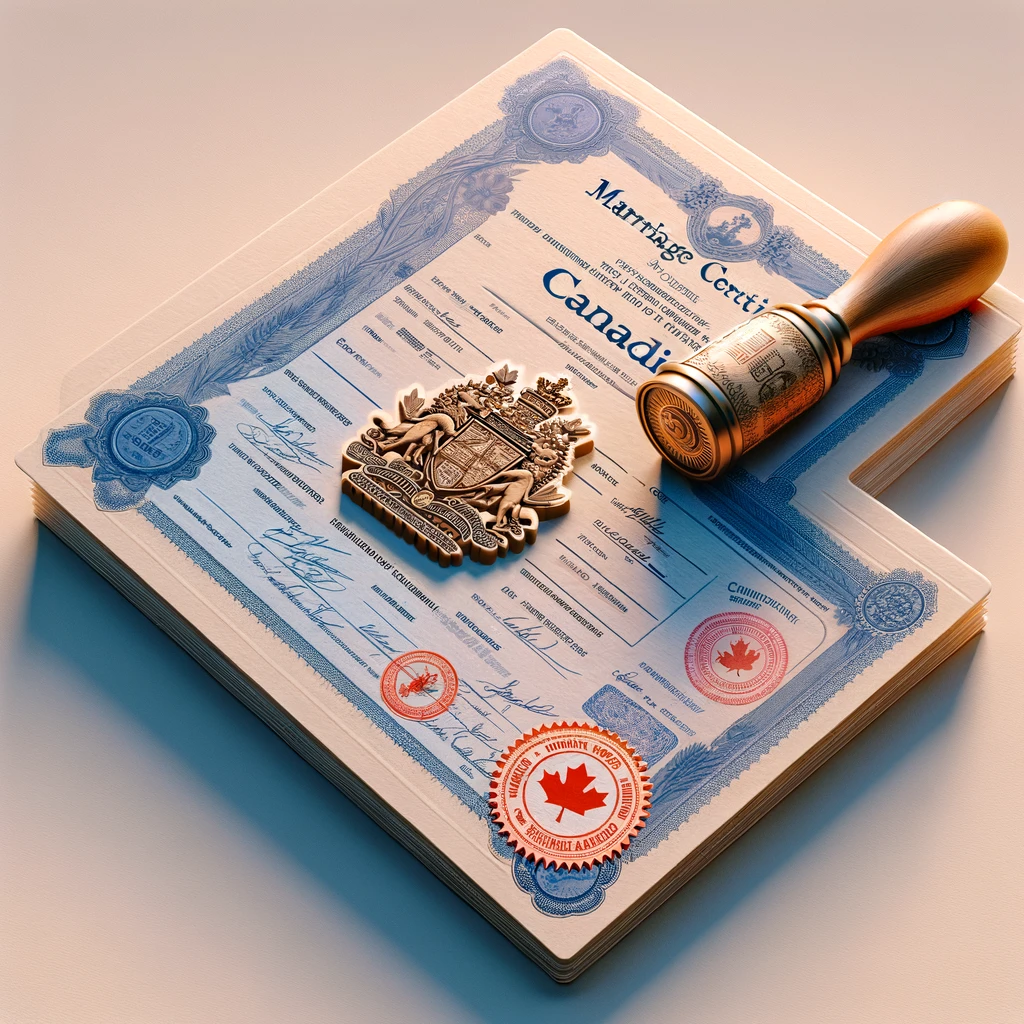 Apostille Canadian marriage certificate