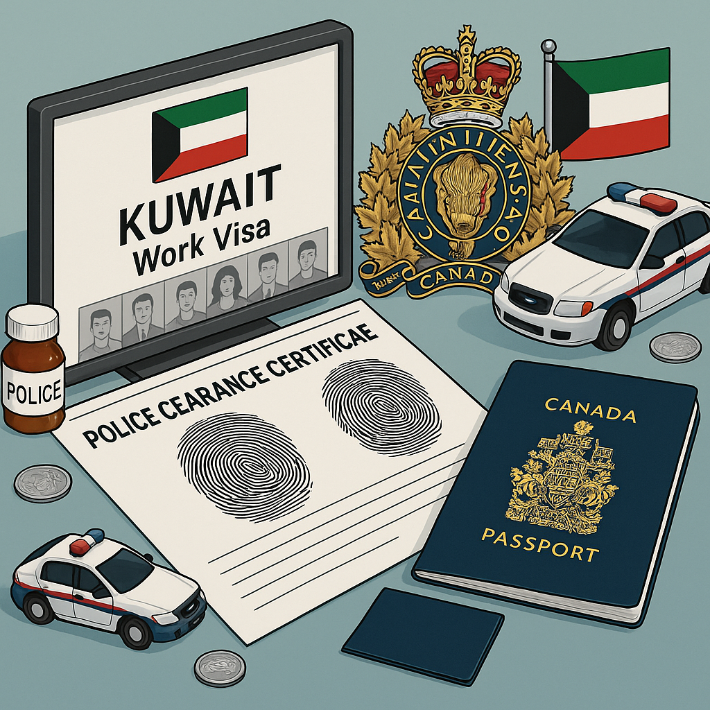 RCMP Police Clearance Certificate for a Kuwait Work Visa